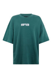 thumbnail: Shoeby T-shirt met backprint donkergroen