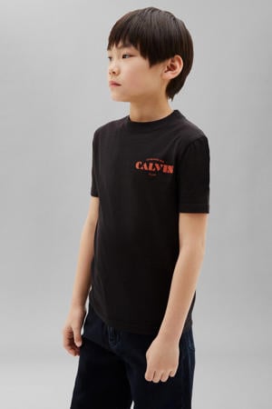 T-shirt met logo - zwart
