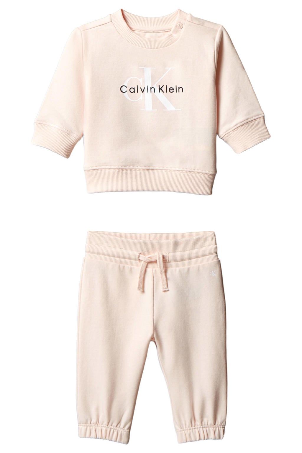 Calvin Klein set met logo - lichtroze