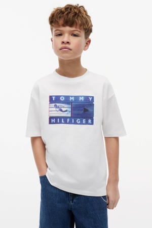 T-shirt met logo - wit