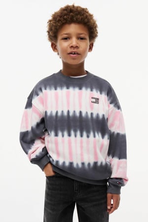 oversized tie-dye sweater - donkerblauw