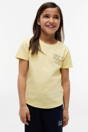t-shirt met tekst - geel