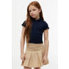 Tommy Hilfiger polo met golvende afwerking - donkerblauw