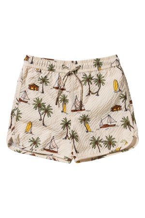 zwemshort offwhite/groen