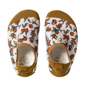 Pommegrenate waterschoenen wit/bruin/oranje