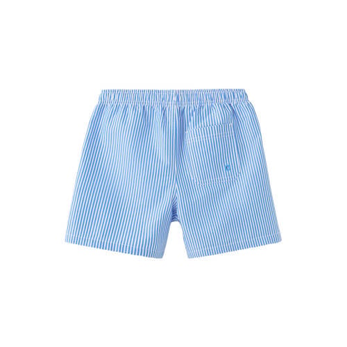 Mango Kids zwemshort gestreept blauw Jongens Katoen Streep - maat 116 afbeelding