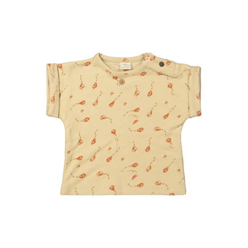 Riffle Amsterdam T-shirt beige Jongens Katoen Ronde hals All over print - maat 56 afbeelding