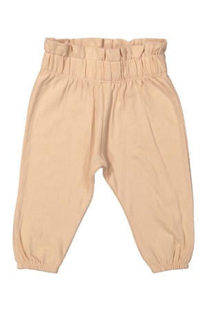 babybroek zalm met textuur