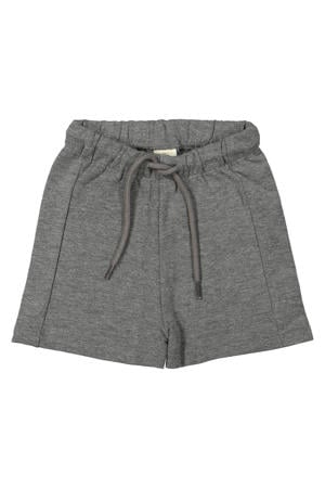 regular waist sweatshort grijs