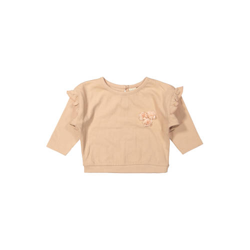 Riffle Amsterdam sweater zalm Roze Meisjes Stretchkatoen Ronde hals Effen - maat 56 afbeelding