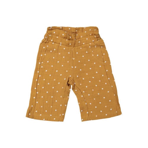 Riffle Amsterdam casual broek met stippen camel Bruin Meisjes Katoen Stip - maat 74 afbeelding