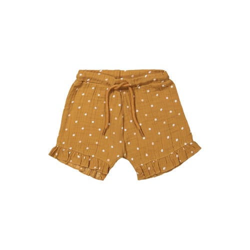 Riffle Amsterdam regular waist casual short met stippen bruin Korte broek Meisjes Katoen - maat 68 afbeelding