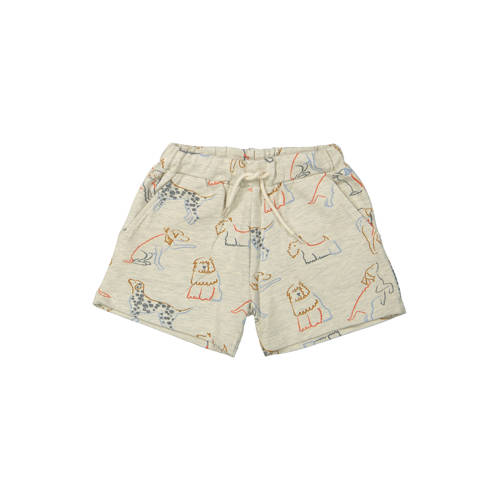 Riffle Amsterdam sweatshort beige Korte broek Jongens/Meisjes Stretchkatoen - maat 98 afbeelding