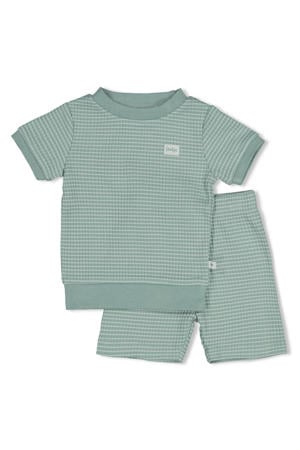 Wafel shortama zeegroen