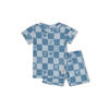 Feetje shortama Chase Check blauw