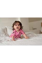 thumbnail: Feetje shortama Lily Ladybug roze/rood