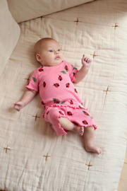 thumbnail: Feetje shortama Lily Ladybug roze/rood