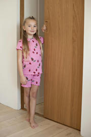 thumbnail: Feetje shortama Lily Ladybug roze/rood