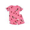 Feetje shortama Lily Ladybug roze/rood