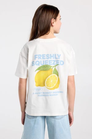T-shirt met backprint wit