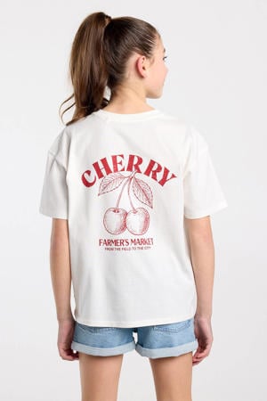 T-shirt met backprint wit