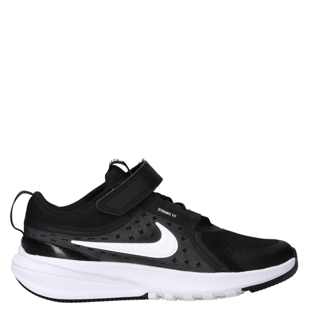 Zwart en witte jongens en meisjes Nike Star Runner sneakers van mesh-pu/voering: mesh/voetbed: eva met elastische veter- met klittenbandsluiting
