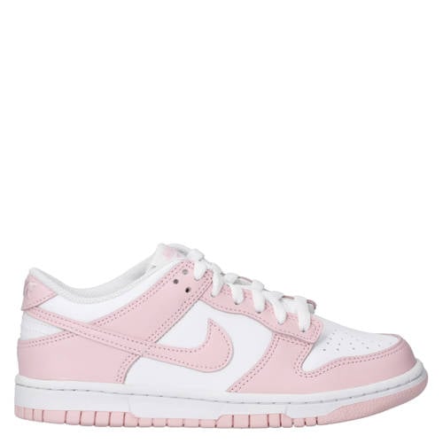 Nike Dunk Low sneakers wit/roze Jongens/Meisjes Leer Meerkleurig - maat 38 afbeelding