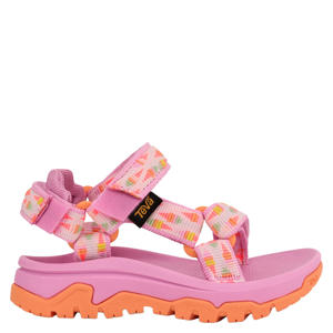 sandalen met all over print - roze/oranje