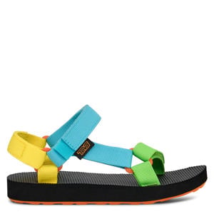 sandalen blauw/geel/groen
