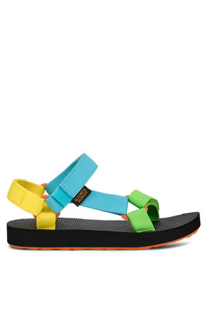 sandalen blauw/geel/groen