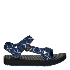 sandalen met all over print - donkerblauw