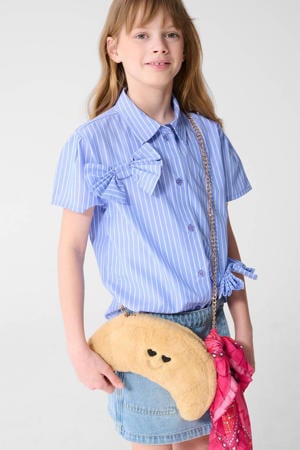 gestreepte blouse lichtblauw