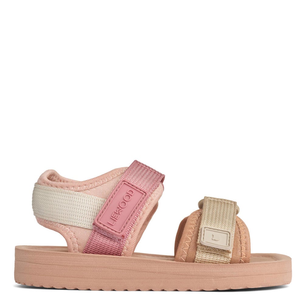 Roze meisjes Liewood sandalen van 85% spandex en 15% polyester met klittenband