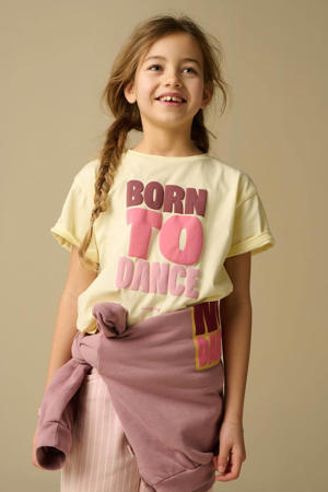 T-shirt lichtgeel