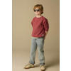 Sissy-Boy sweater met backprint roodbruin