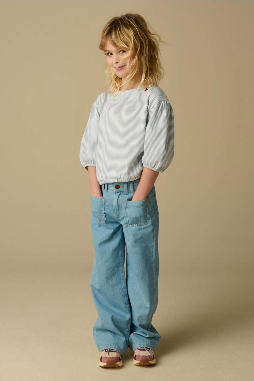 Sissy-Boy high waist straight leg jeans light blue denim