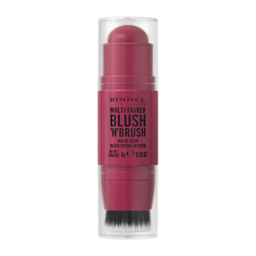 Rimmel London Multi-Tasker Blush'N'Brush blush stick - 200 Fushia Glam afbeelding