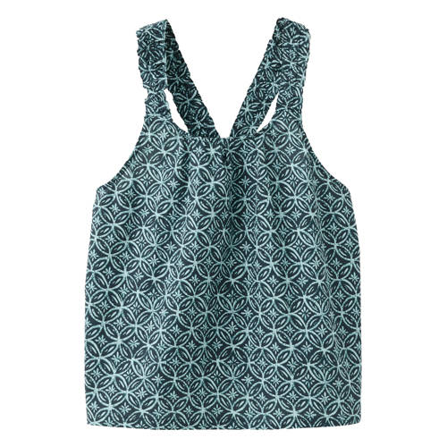 Mango Kids blousetop donkerblauw Meisjes Katoen Ronde hals All over print - maat 164 afbeelding