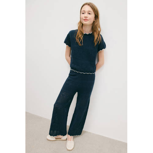 Mango Kids casual broek Meisjes Katoen Effen - maat 164 afbeelding