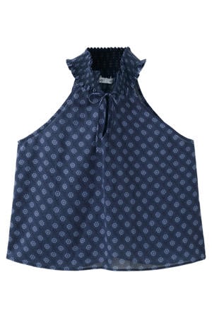 haltertop donkerblauw