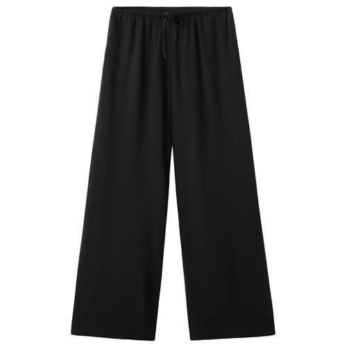 MANGO TEEN casual broek zwart Meisjes Viscose Effen - maat 168(M) afbeelding