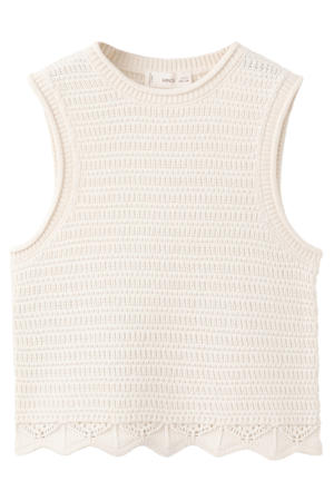 top beige gebreid