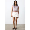 MANGO TEEN denim mini rok wit