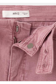 thumbnail: MANGO TEEN denim low waist short roze