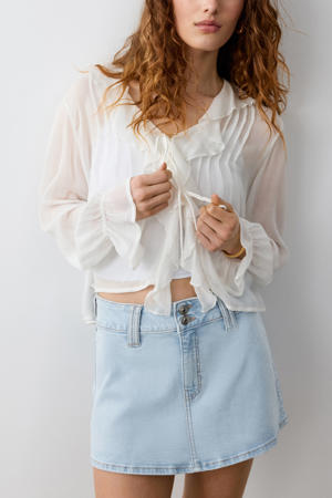 spijkerrok light blue denim