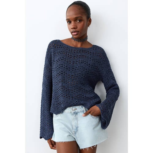 MANGO TEEN short light blue denim Korte broek Blauw Effen - maat 42 afbeelding