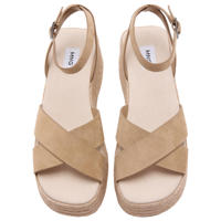 thumbnail: MANGO TEEN plateausandalen lichtbruin