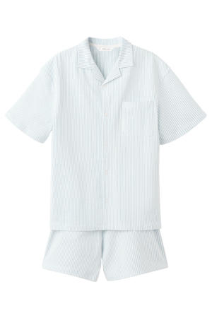 shortama blauw/wit