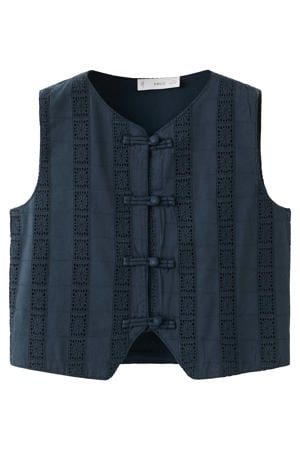 gilet marineblauw