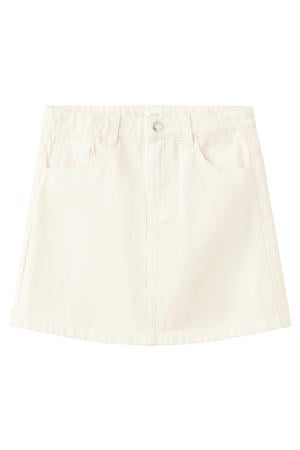 denim spijkerrok beige